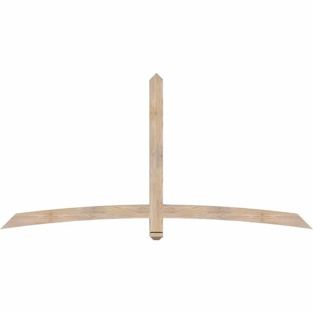 Ekena Millwork Bellingham Smooth Timber Gable Bracket, Douglas Fir, 84"W x 42"H x 3 1/2"D x 3 1/2"F, 12/12 Pitch GBW084X42X0404BEL00SDF
